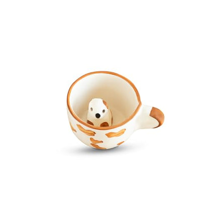 Image 3 of ExclusiveLane Puppy Surprise 3D Animal Ceramic Coffee Mug 200 ml