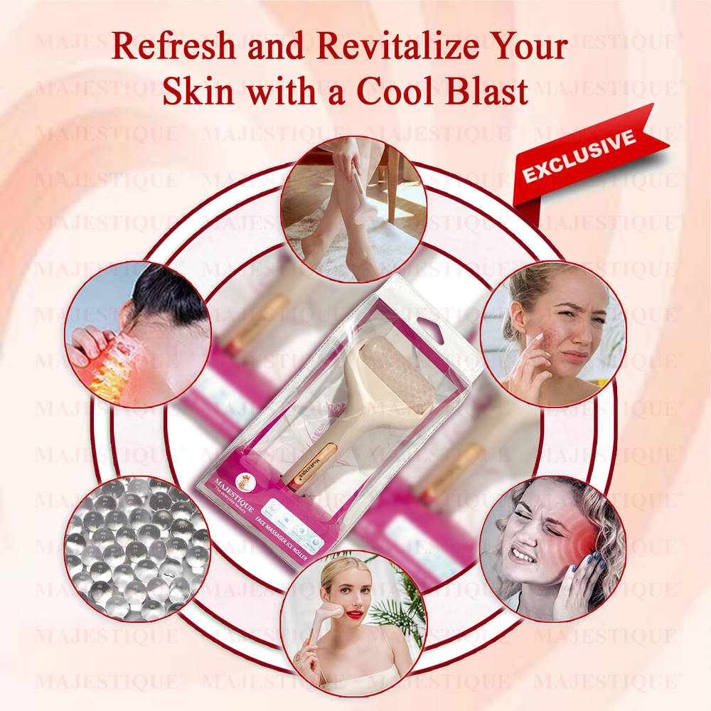 Image 6 of Majestique Ice Roller Massager For Face And Neck Skin Care