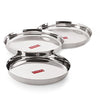 Image 1 of Default Title for the product HAZEL Stainless Steel Plates Set 25.5 cm