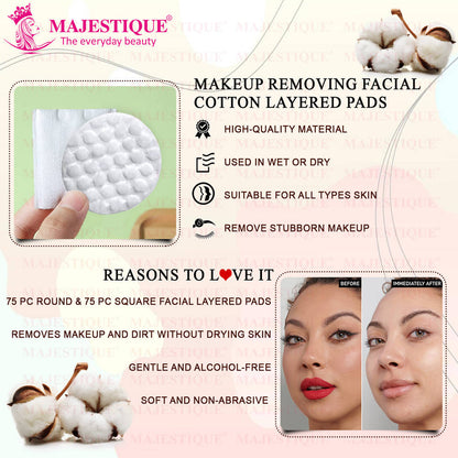 Image 3 of Majestique Premium Make-Up Removal Cotton Pads