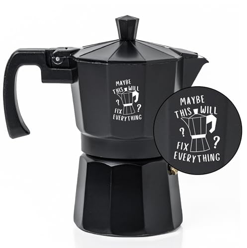Image 1 of Default Title for the product Sipologie Roma Moka Pot, Black 180 ml