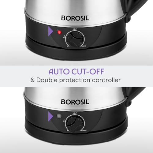 Image 5 of Borosil 1.5 L Boiluxe Variable Temperature Stainless Steel Electric Kettle