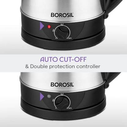 Image 5 of Borosil 1.5 L Boiluxe Variable Temperature Stainless Steel Electric Kettle