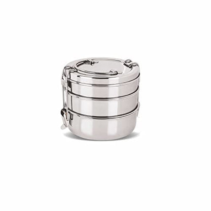 Image 4 of 2100 ml / 3 tier for the product neelam Stainless Steel Tiffin Box Lunch Carrier