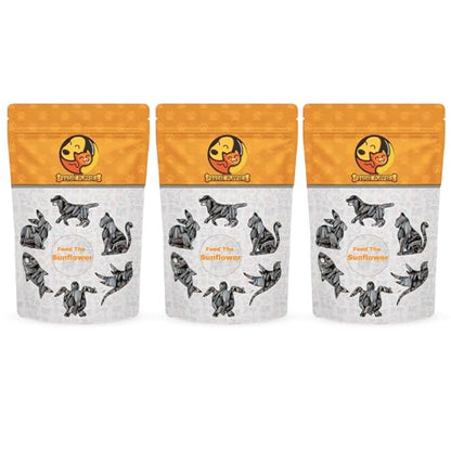 Image 6 of Pouch - Sunflower Seed 3Kg for the product Foodie Puppies Striped Sunflower Seeds Bird Food