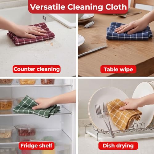 Image 5 of HAZEL Cotton Kitchen Towel Set of 4