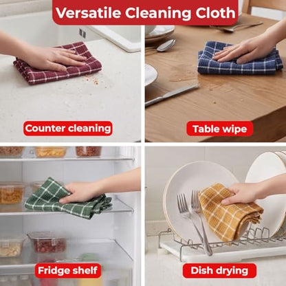 Image 5 of HAZEL Cotton Kitchen Towel Set of 4