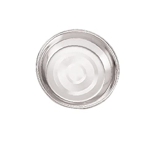Image 1 of Default Title for the product neelam Stainless Steel 5.5 22G Diamond Halwa Plate, 11 cm, Silver