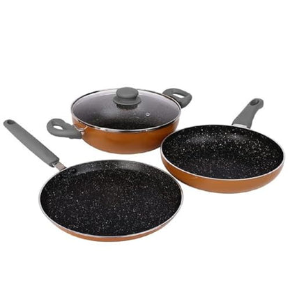 Image 1 of Default Title for the product Prestige Omega Deluxe Non-Stick Cookware 3 Pc Set