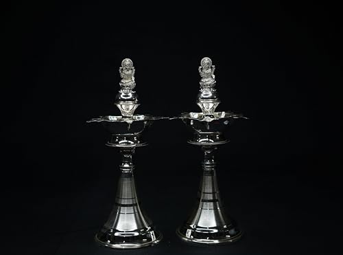 Image 3 of Dista Silvers Diya with Laxmi Design 130g