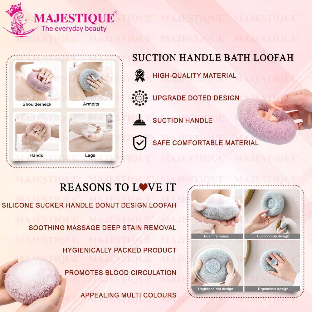Image 4 of Majestique Ball Loofah With Suction Handle