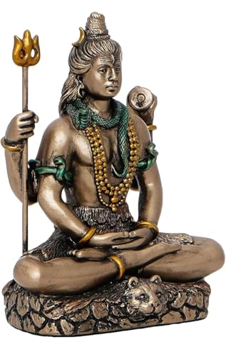 Image 4 of Meditating Lord Shiva Statue | Lord Shiva Idol for Home Decor Pooja Room Office Car Dashboard | Shiv Murti | Shiv Idol Gift for Diwali Housewarming Maha Shivratri (3 Inch)
