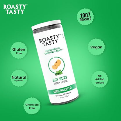 Image 5 of Roasty Tasty Roasted Soy Nuts Snacks 150g