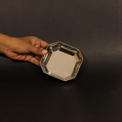 Image 6 of Spillbox Stainless Steel Halwa Plates