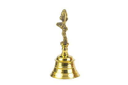 Image 3 of Spillbox Traditional Brass Pooja Bell/Ghanti For Puja/Worship - 5.5" Inch Hanuman