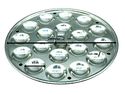 Image 6 of Alisha Stainless Steel Idli Maker Cooker Set with 3 Idli Plates (13 Idlis), Mini Idli Plate (18 Cavities), Dhokla Plate & Steamer Plate for Momos | Multi Purpose Steamer
