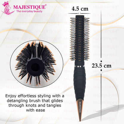 Image 2 of Majestique Roller Round Brush HR157 for Blow Drying Detangling Brush Wet & Dry