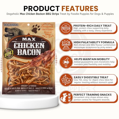 Image 14 of Foodie Puppies Dogaholic Chicken Bacon Treats for Dogs