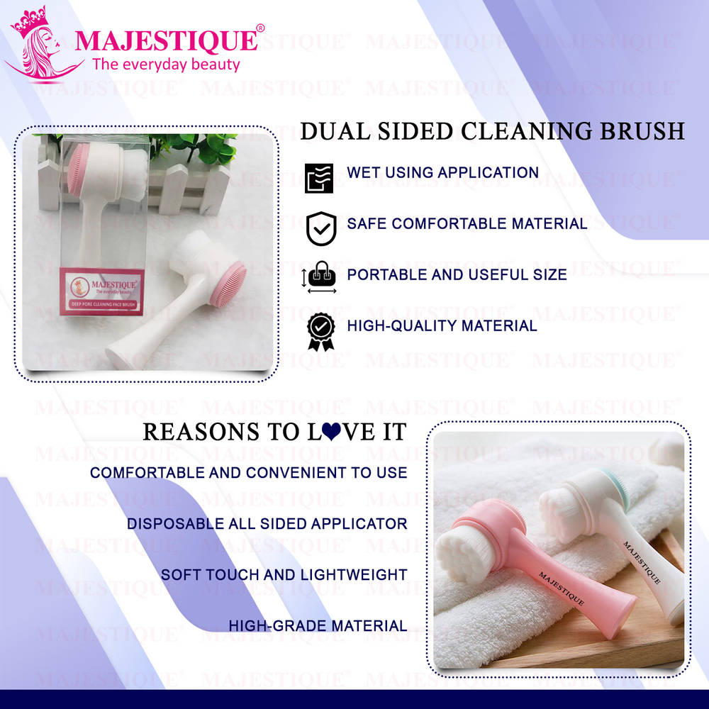 Image 4 of Majestique Dual Side Facial Deep Pore Cleansing Face Brush Color May Vary
