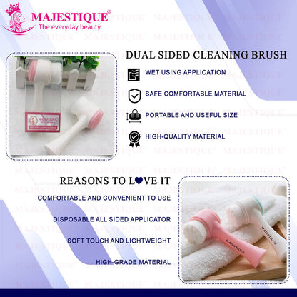 Image 4 of Majestique Dual Side Facial Deep Pore Cleansing Face Brush Color May Vary