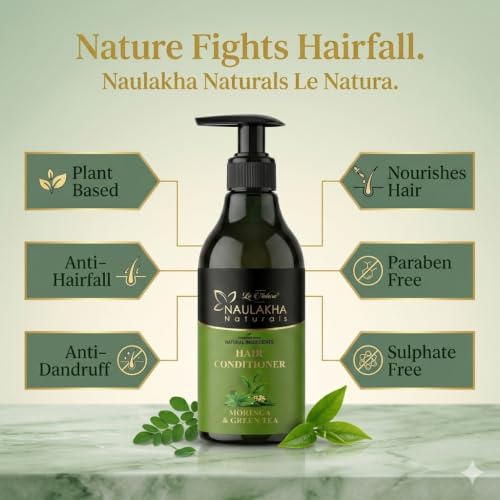 Image 3 of Naulakha Naturals Moringa and Green Tea Hair Conditioner | All Hair Type | No Paraben & Sulphate | chemical Free | Natural Ingredients