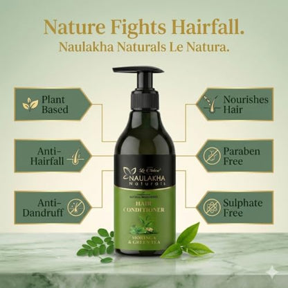 Image 3 of Naulakha Naturals Moringa and Green Tea Hair Conditioner | All Hair Type | No Paraben & Sulphate | chemical Free | Natural Ingredients