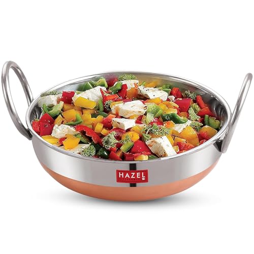 Image 3 of 1.5 Liter for the product HAZEL Stainless Steel Kadai with Copper Bottom