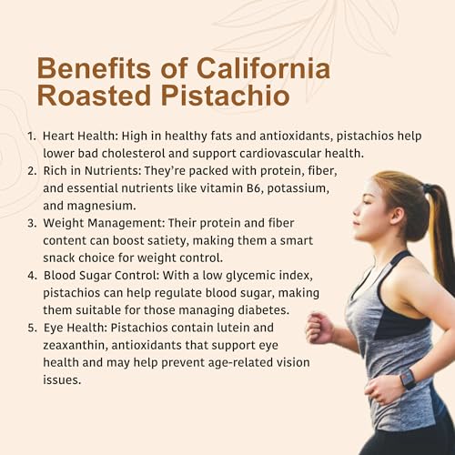 Image 6 of NUTTY ORGANICS California Roasted Pistachios 500 GM
