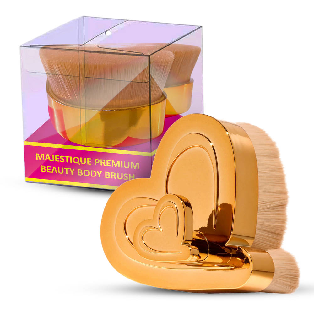 Image 1 of 1 pc for the product Majestique Premium Body Brush, Body Makeup Brush & Lotion Applicator, Soft Vegan Blush Brush
