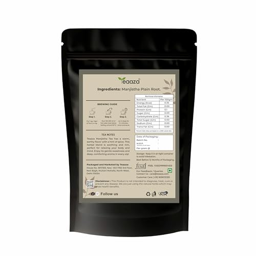 Image 2 of Teaaza Manjistha Root Sticks Tea For Clear Skin, Hairs 100 Grams