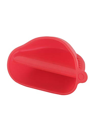 Image 6 of HAZEL Silicone Pinch Grip Mitts Microwave Oven Heat Resistant Gripper Kitchen Pot Holder, Red
