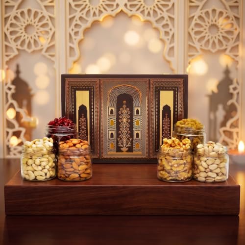 Image 2 of Brown tree Dry Fruit Gift Hamper – Darbar 6p – 950g