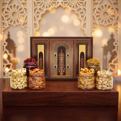 Image 2 of Brown tree Dry Fruit Gift Hamper – Darbar 6p – 950g