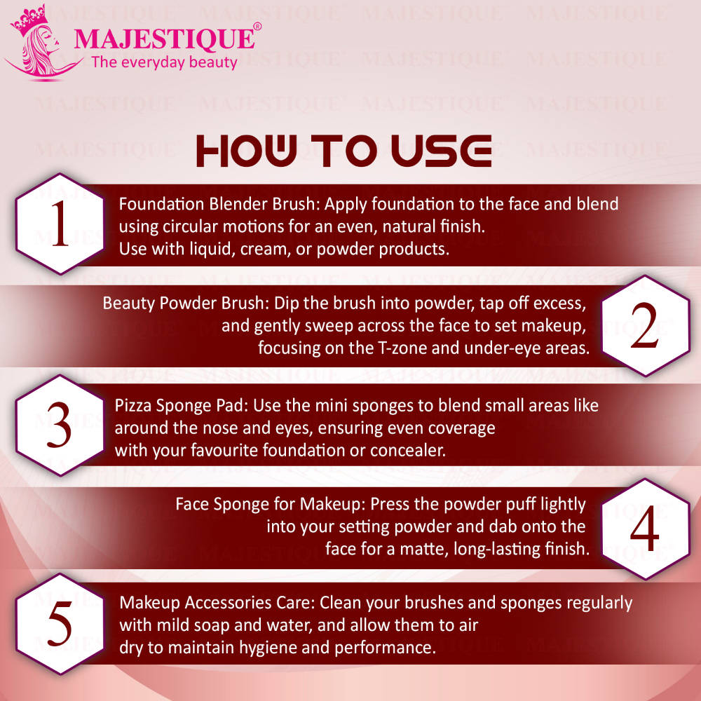 Image 3 of Majestique Makeup Blending Grooming Set