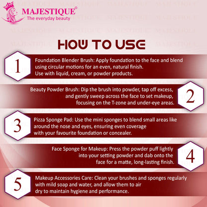 Image 3 of Majestique Makeup Blending Grooming Set
