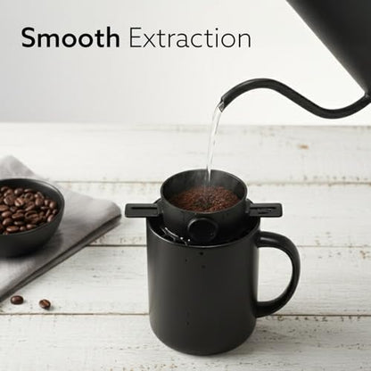 Image 3 of AGARO Pour Over Coffee Maker with Double Mesh Filter