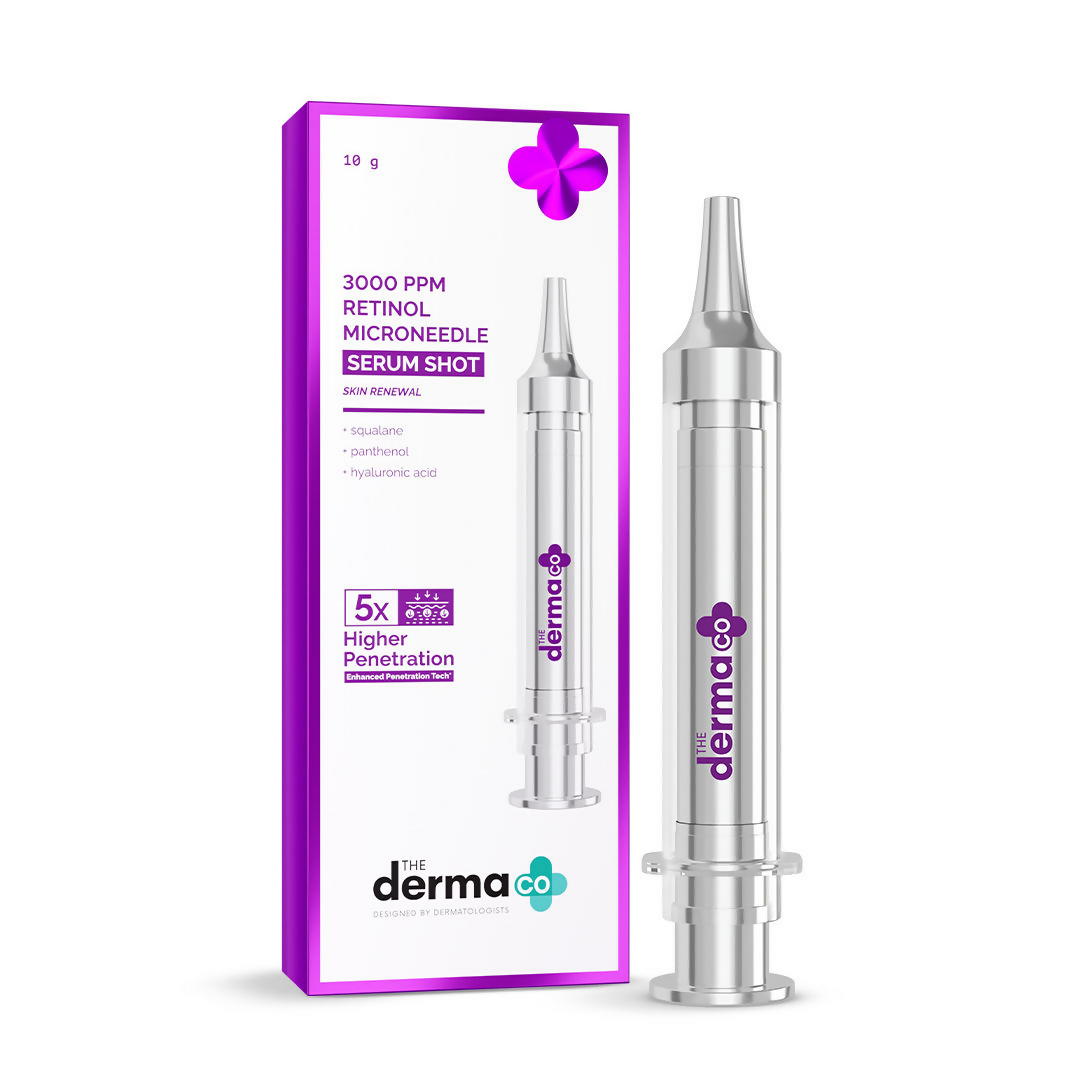 Image 1 of The Derma Co 3000 PPM Retinol Microneedle Serum Shot