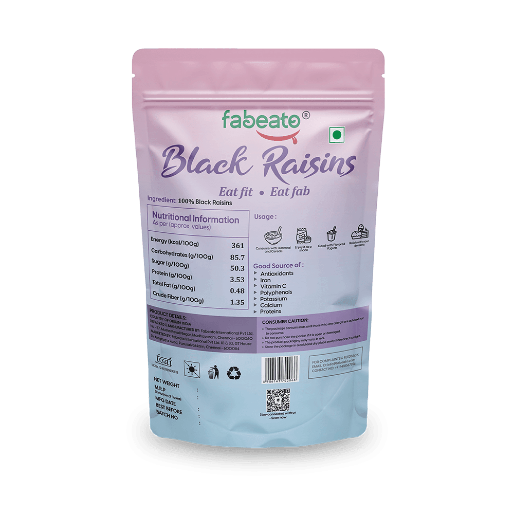 Image 3 of Fabeato Premium Afghani Seedless Black Raisins