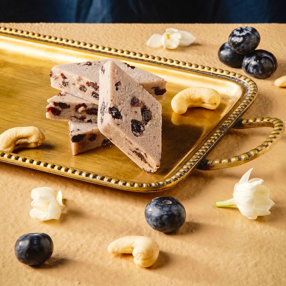 Image 1 of 250 gm / Pack of 1 for the product Shree Mithai Blueberry Kaju Katli