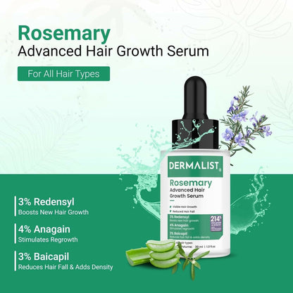 Image 4 of Dermalist Rosemary Hair Growth Serum with 3% Redensyl, 4% AnaGain & 3% Baicapil