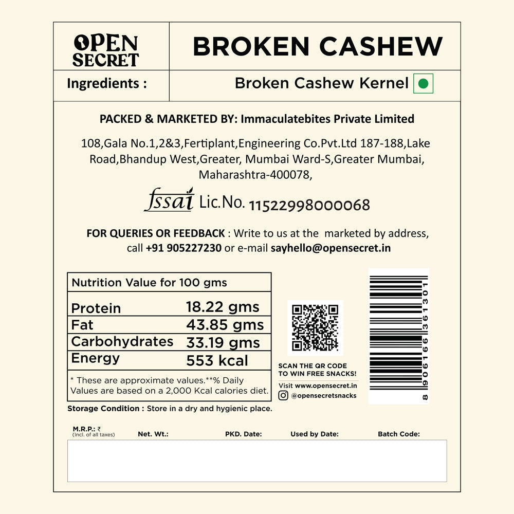 Image 2 of Open Secret Broken Cashews