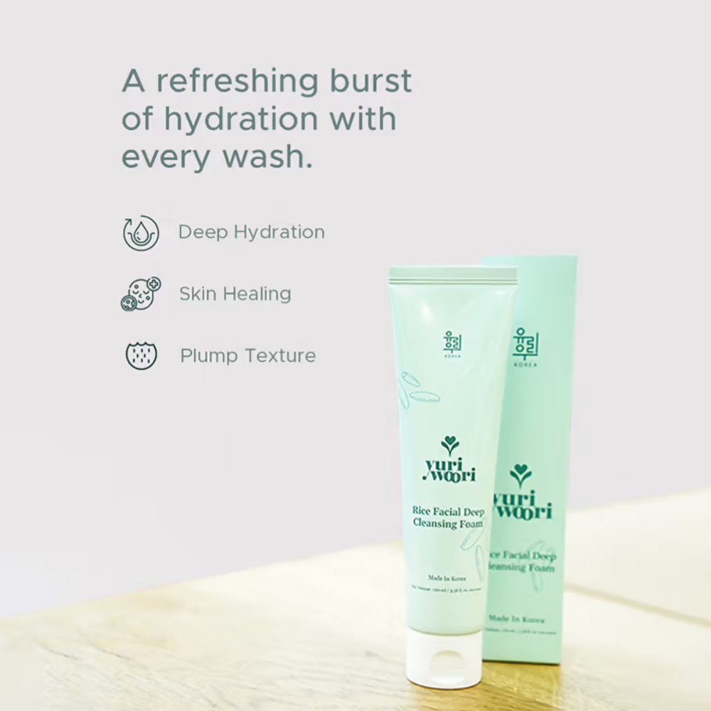 Image 5 of Yuri Woori Rice Facial Deep Cleansing Foam