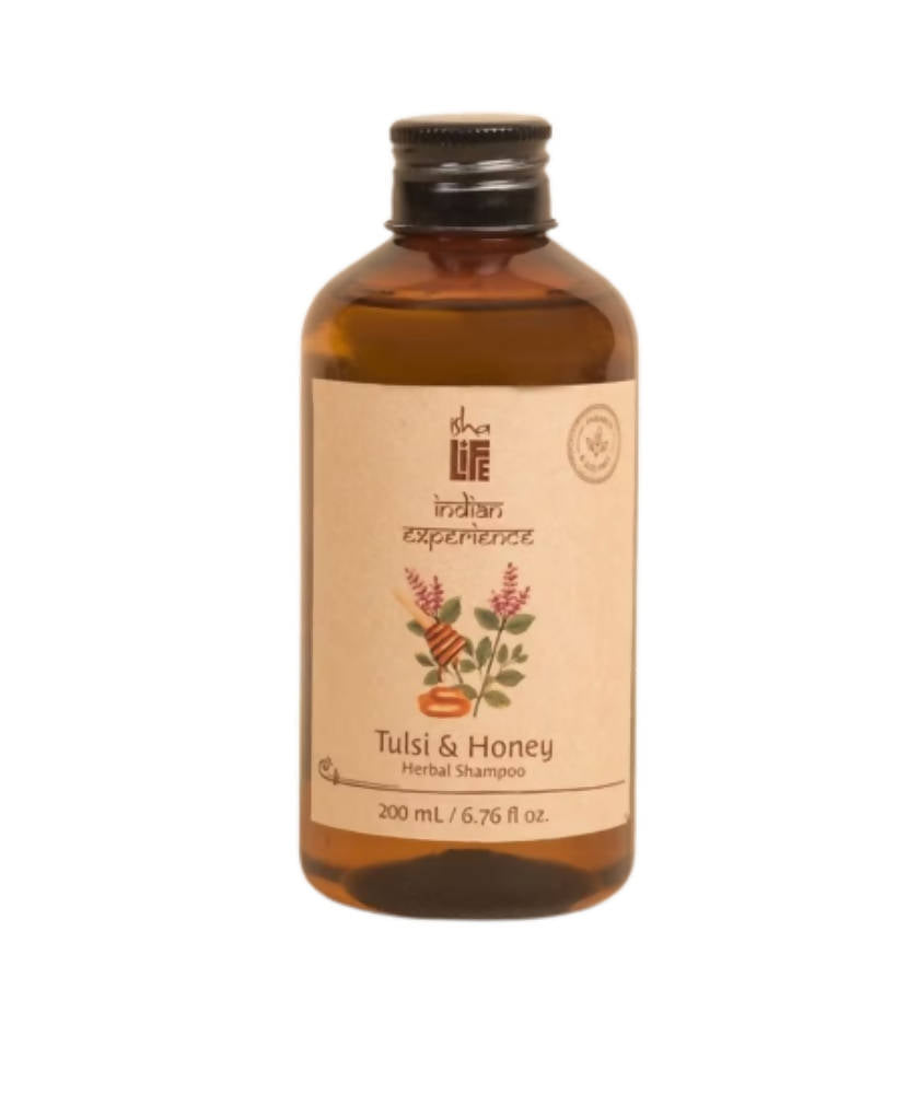 Image 1 of 200 gm for the product Isha Life Tulsi & Honey Herbal Shampoo