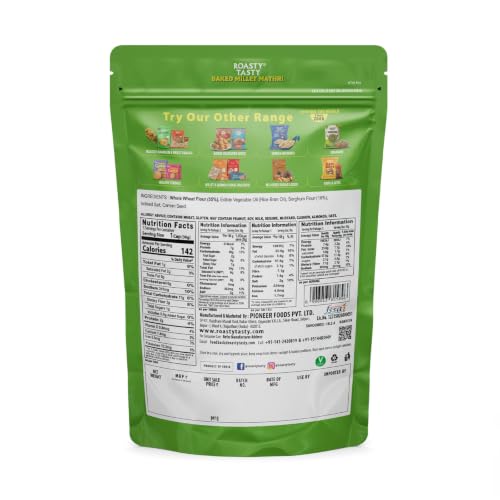 Image 2 of Roasty Tasty Millet Mathri Ajwain 180g
