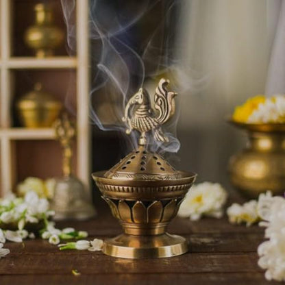 Image 7 of Ritualistic Konark Brass Loban Lamp