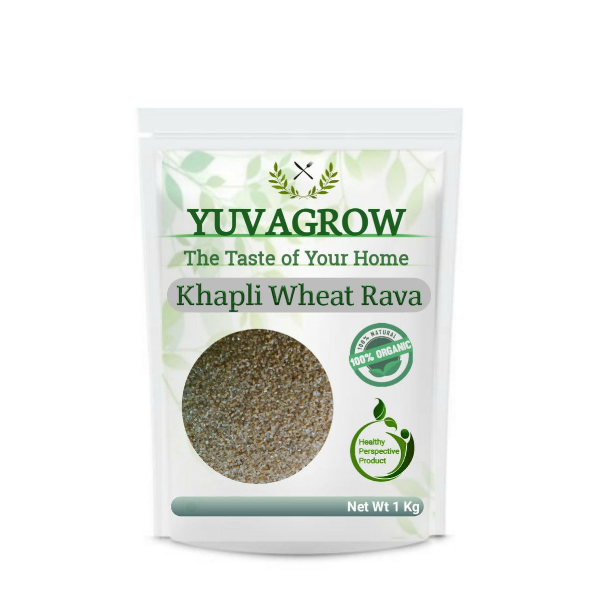 Image 1 of 1 kg / Pack of 1 for the product Yuvagrow Khapli Wheat Rava