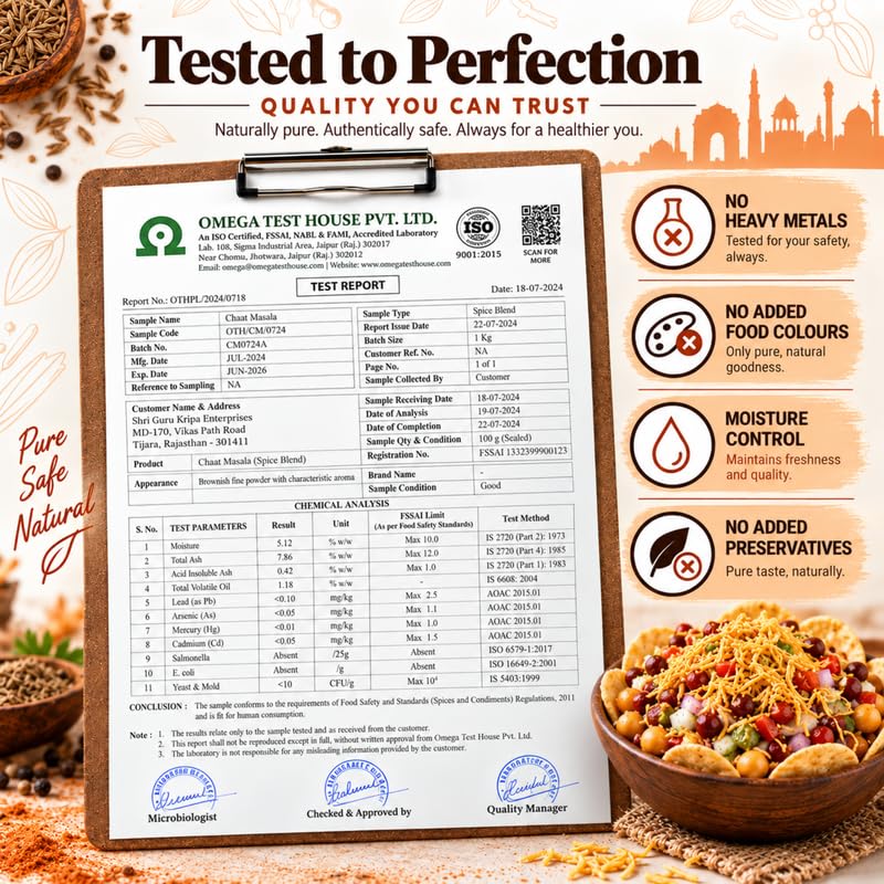 Image 6 of SAATYAKI NATURALS Dilli Chaat Masala