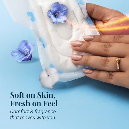 Image 8 of Niine Naturally Soft XL Sanitary Pads for Women | 282mm Long | Cottony Soft Top Cover | Anti Leak Lock Channel| 2X Absorbent| for Heavy Flow| 36 Pads
