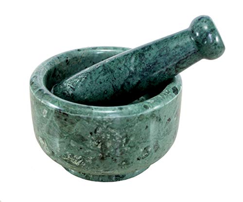 Image 5 of KLEO Natural Stoneware Mortar and Pestle Set 5-Inch Width