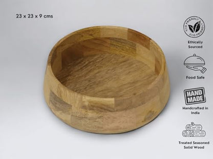 Image 2 of Vesta Homes Large Wooden Serving Bowl 2500 ML